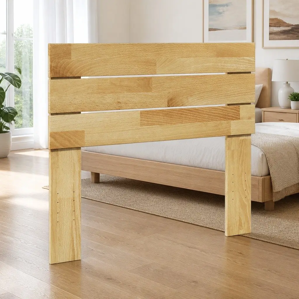Solid Oak Wood Headboard 100 cm Bed Head Bedroom Furniture