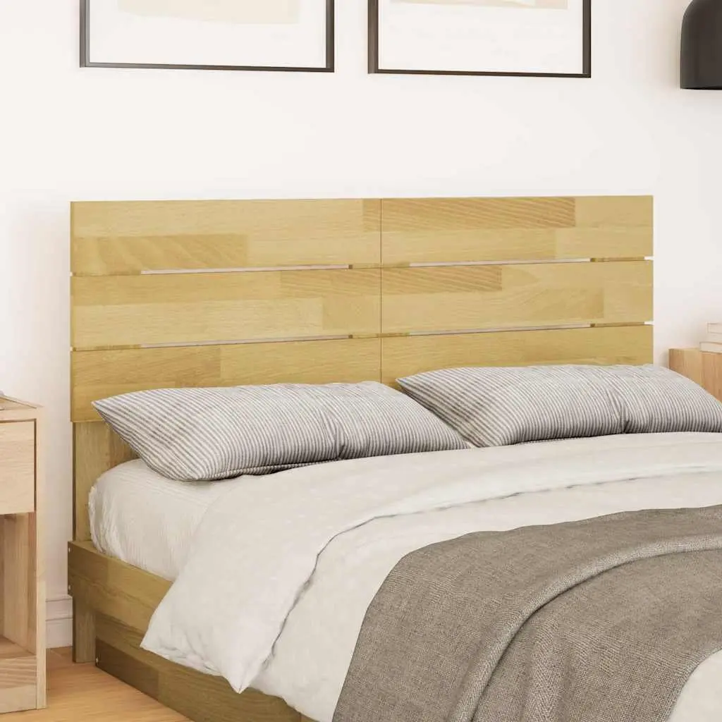 Headboard Solid Wood Oak Brown 120 cm Bedroom Bed Frame Support Backrest