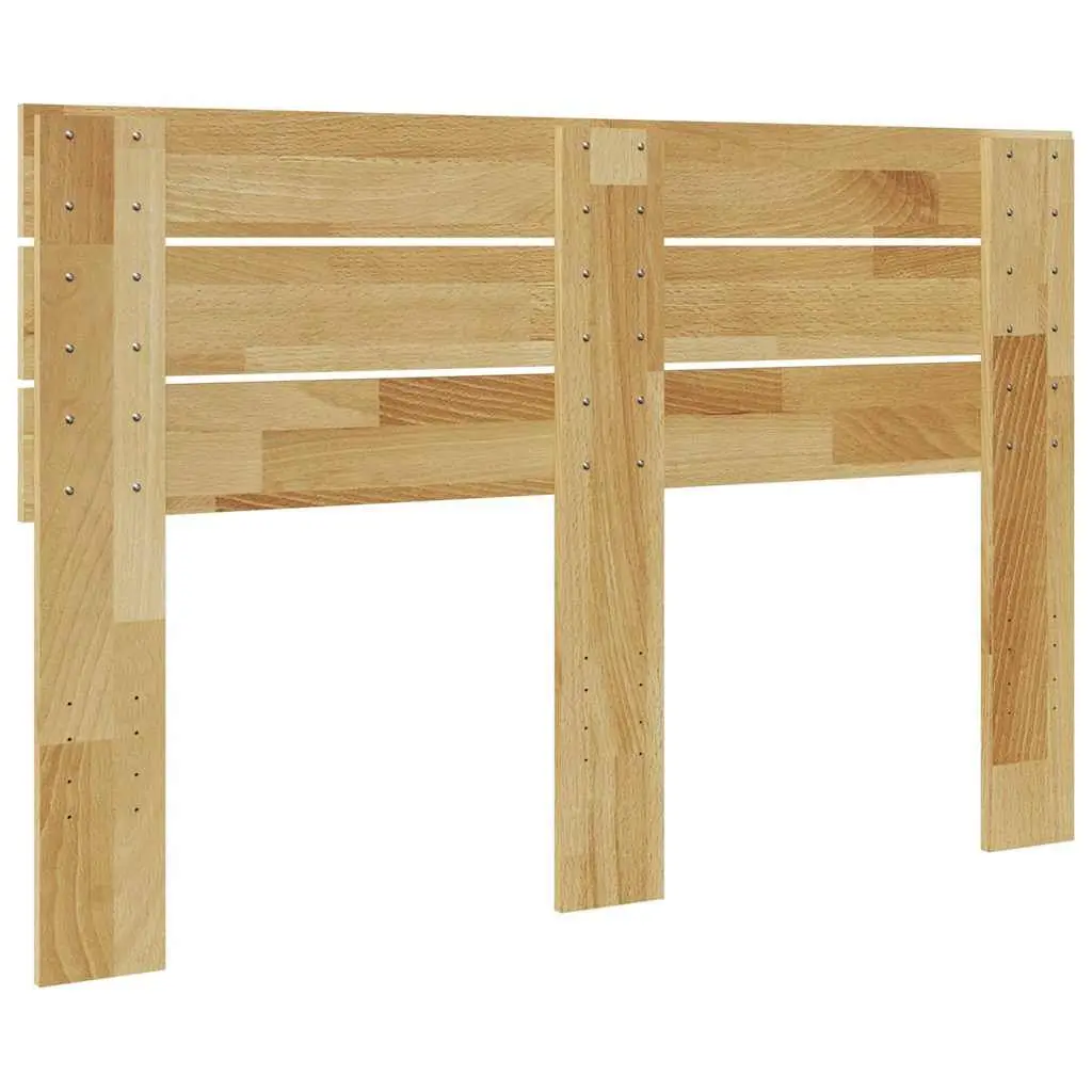 Headboard Solid Wood Oak Brown 120 cm Bedroom Bed Frame Support Backrest