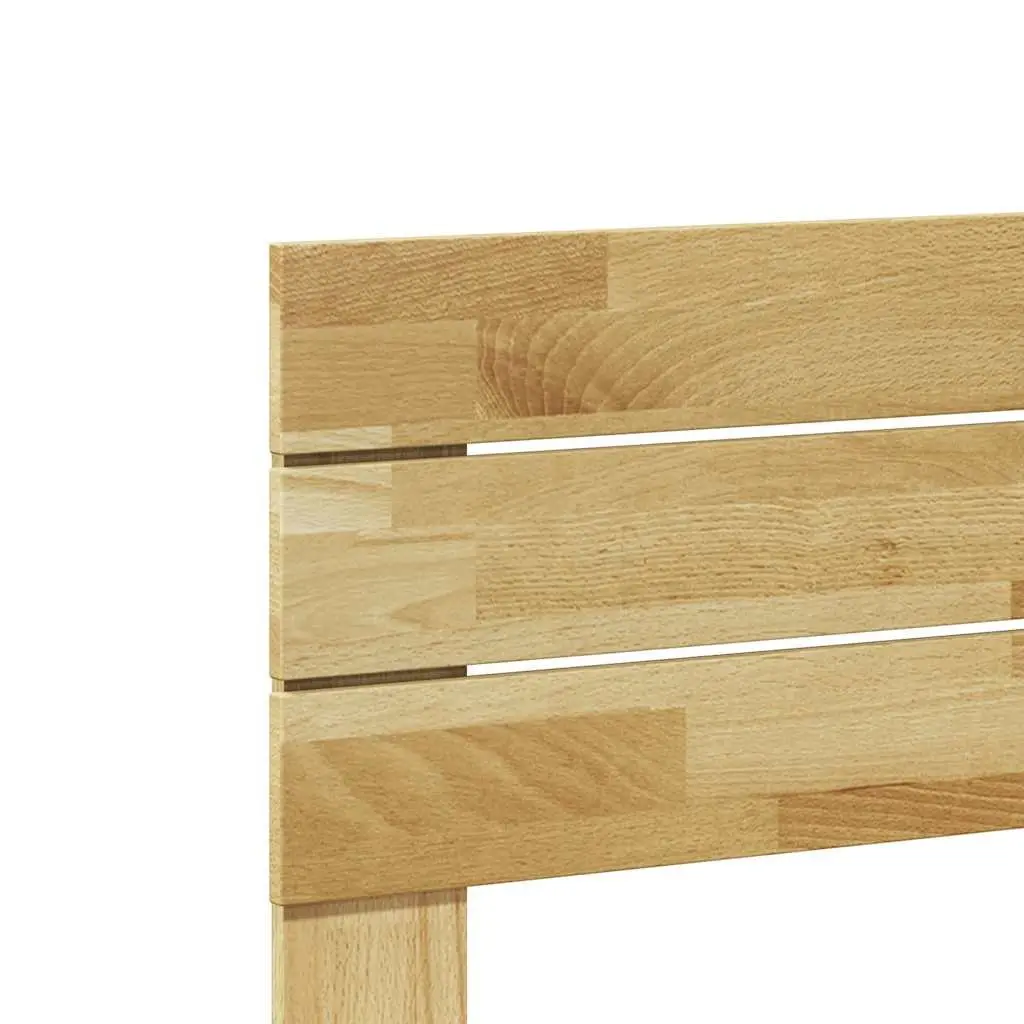 Headboard 135 cm Solid Wood Oak Brown Bed Frame Bedroom Furniture Backing