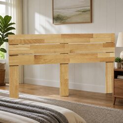 Friendly 160 cm Brown Headboard - Solid Oak
