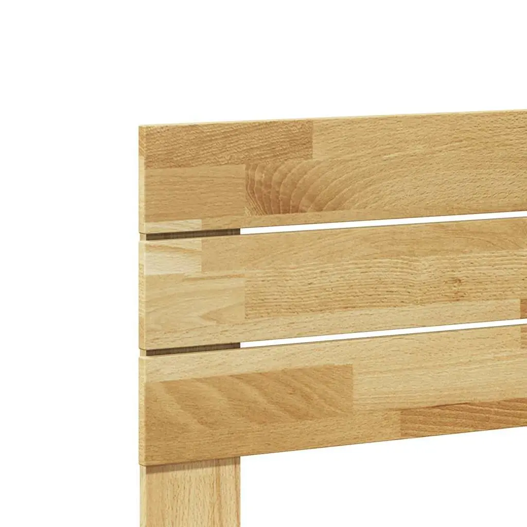 Headboard Solid Oak Wood Bed Support 180 cm Brown Bedroom Furniture