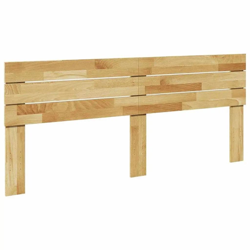 Headboard Oak Solid Wood Brown 200 cm Bedroom Furniture Back Support