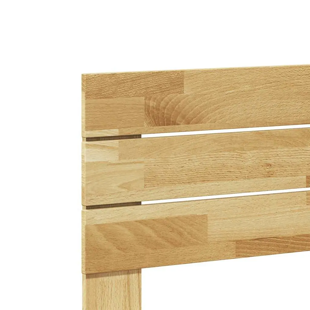Headboard Oak Solid Wood Brown 200 cm Bedroom Furniture Back Support
