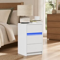 Your New Bedside Cabinet with RGB LED Lights