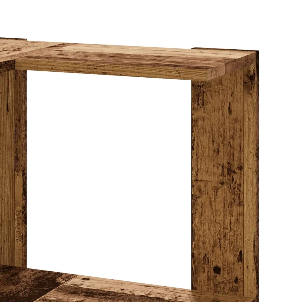 5-Tier Corner Bookcase Brown Engineered Wood Storage Display Unit 50x50x179cm