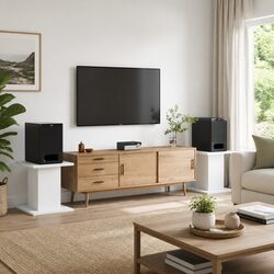 Get the Best Speaker Stands Pair in White – 30x30x40 cm