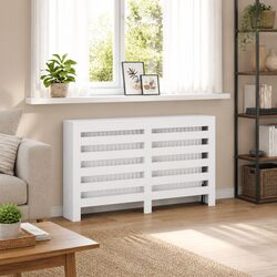 Friendly White Radiator Cover with Modern Touch