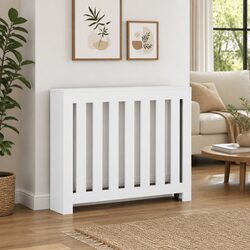 Your New White Radiator Cover with Shelf Space