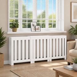 Friendly White Radiator Cover to Improve Your Home