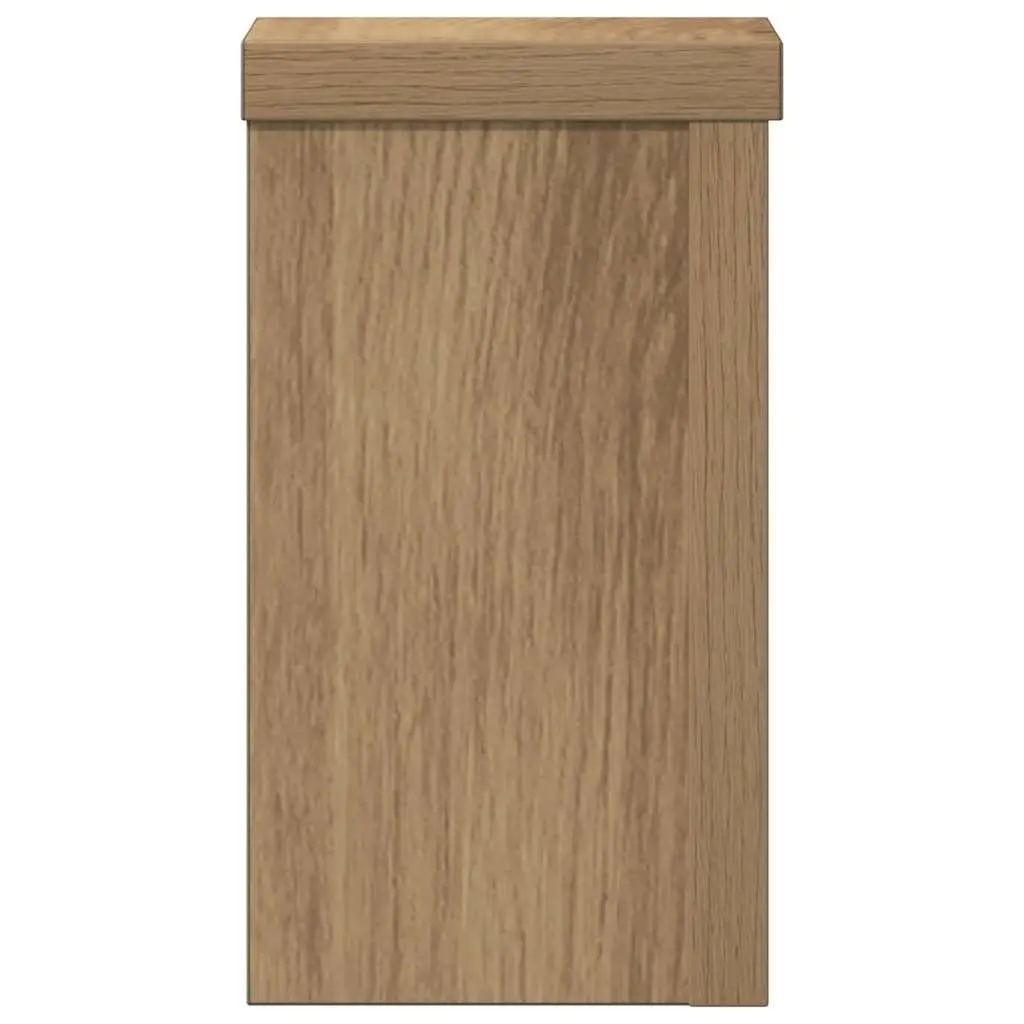 Plant Stands Engineered Wood Brown 10x10x18 cm 2 Piece