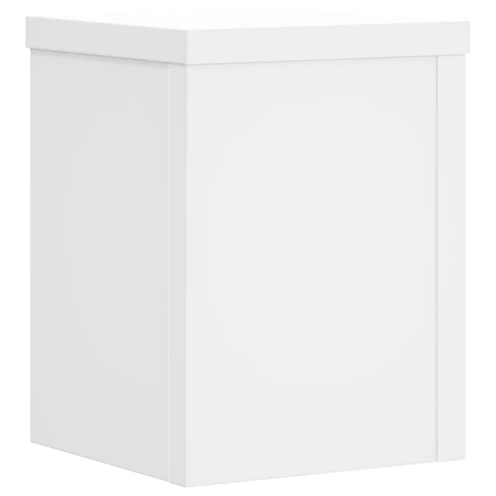 Plant Stands White 15x15x20 cm Engineered Wood 2 pcs