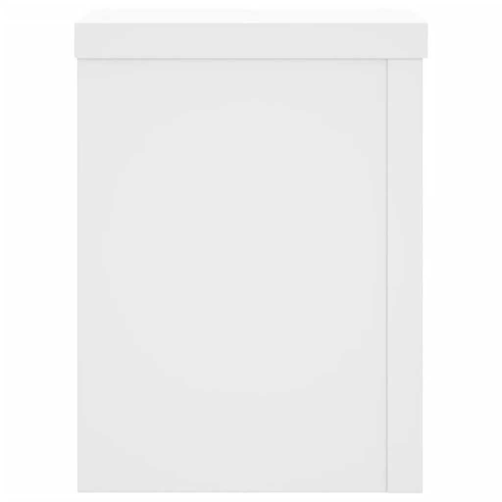 Plant Stands White 15x15x20 cm Engineered Wood 2 pcs