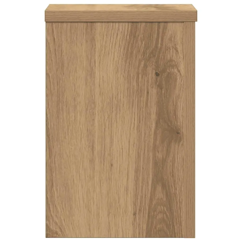 Plant Stands Brown 20x20x30 cm Engineered Wood 2 Piece Flower Pot Display