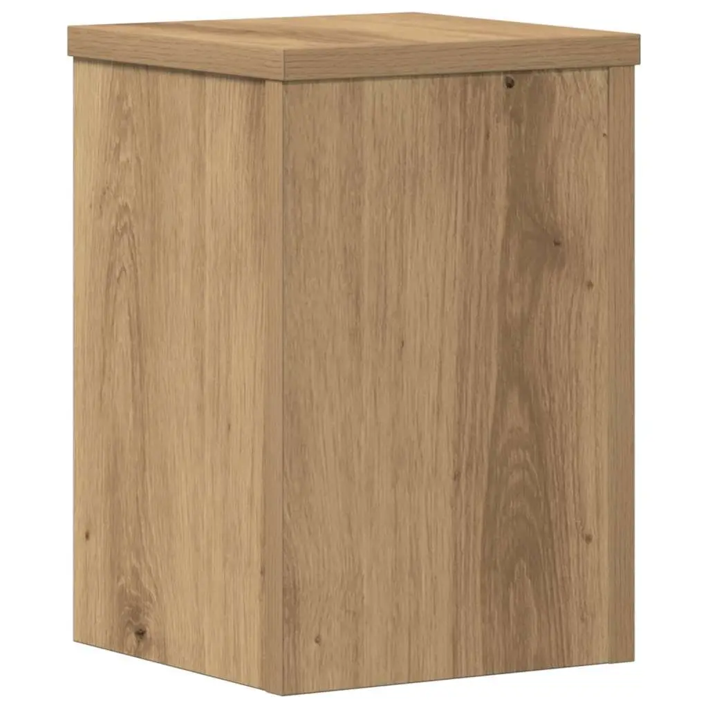 Plant Stands Brown 20x20x30 cm Engineered Wood 2 Piece Flower Pot Display