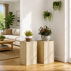 Friendly Plant Stands for Your Home - 2 pcs Sonoma Oak