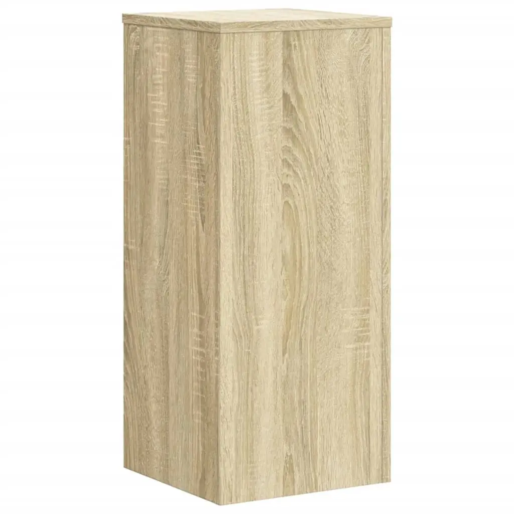 Plant Stands Engineered Wood Brown 30x30x70 cm 2 Piece Flower Display Holder