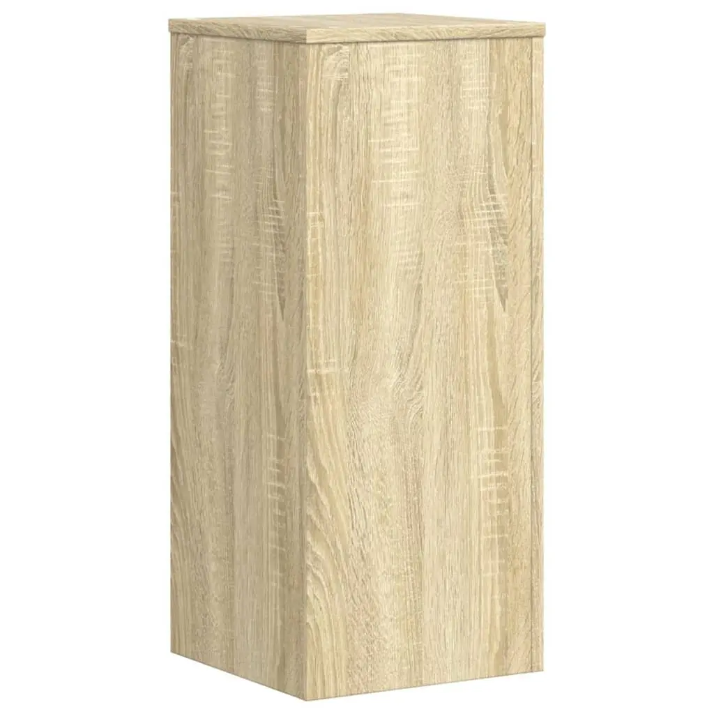Plant Stands Engineered Wood Brown 30x30x70 cm 2 Piece Flower Display Holder