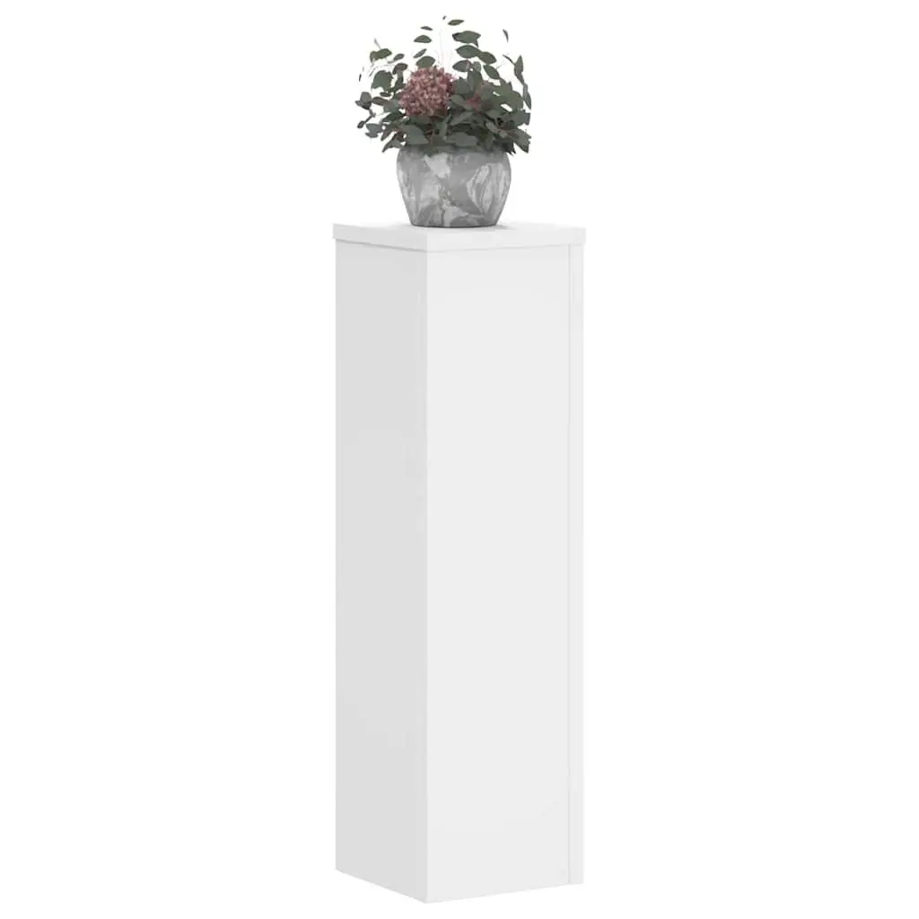 Plant Stands White 17x17x60 cm Engineered Wood Indoor Outdoor Display 2 pcs