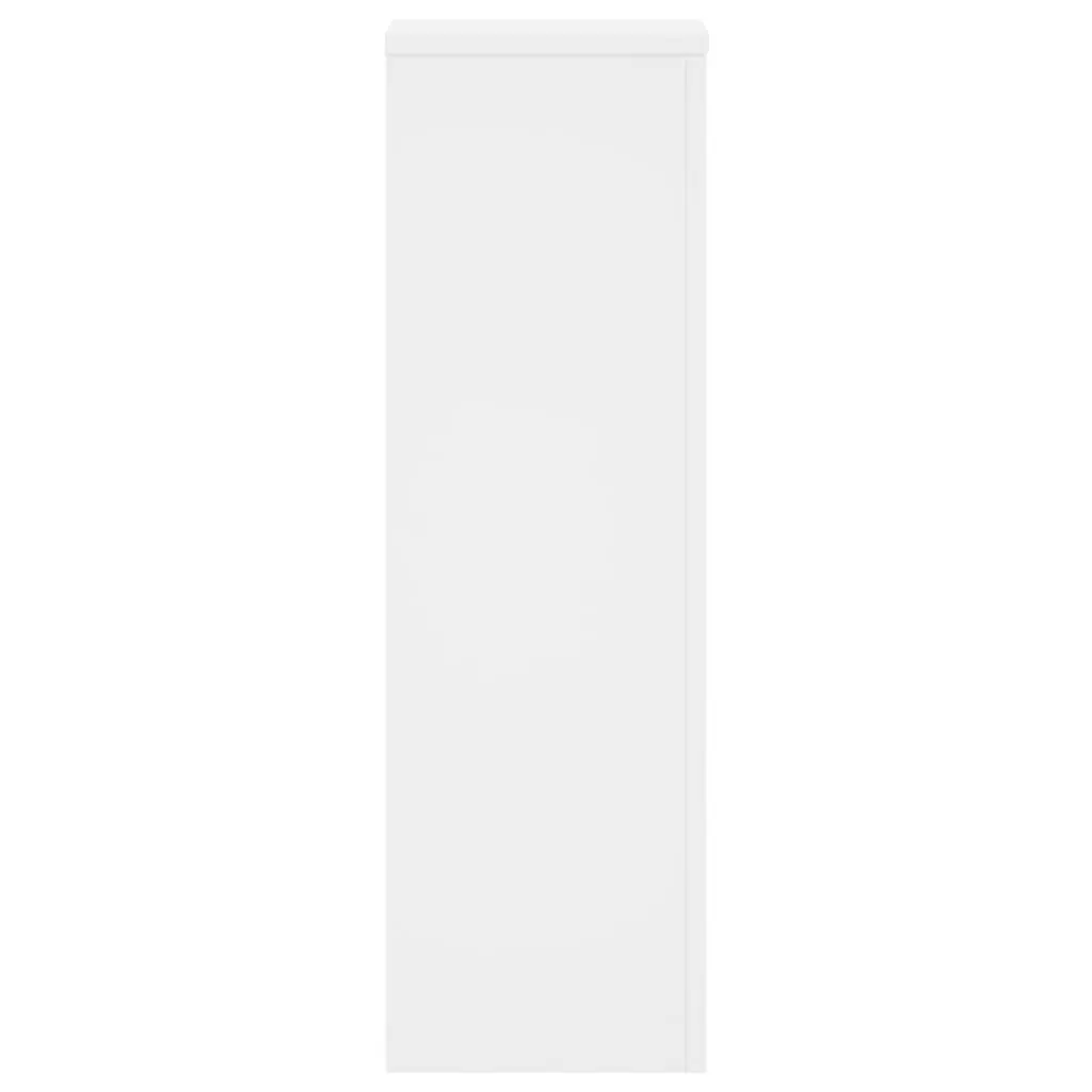 Plant Stands Engineered Wood White 25x25x80 cm 2 Piece