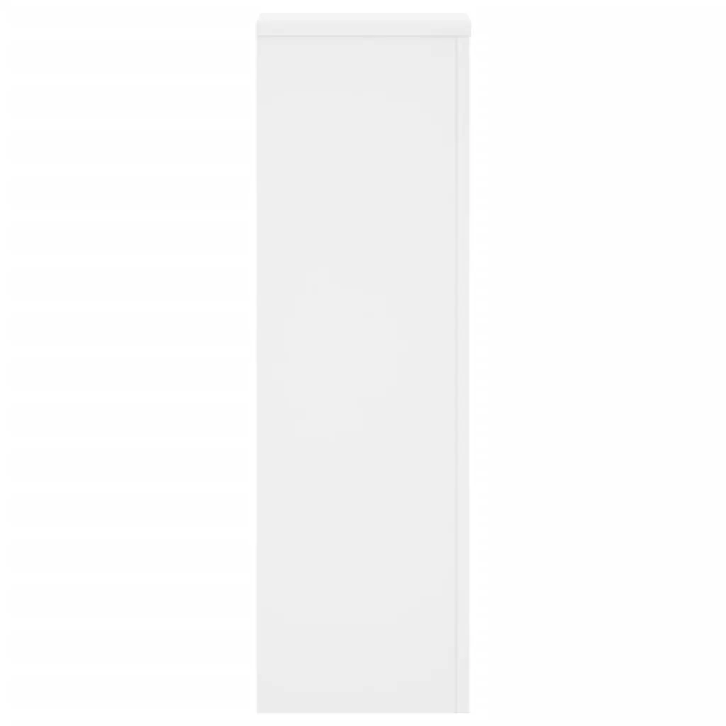 Plant Stands Engineered Wood White 25x25x80 cm 2 Piece