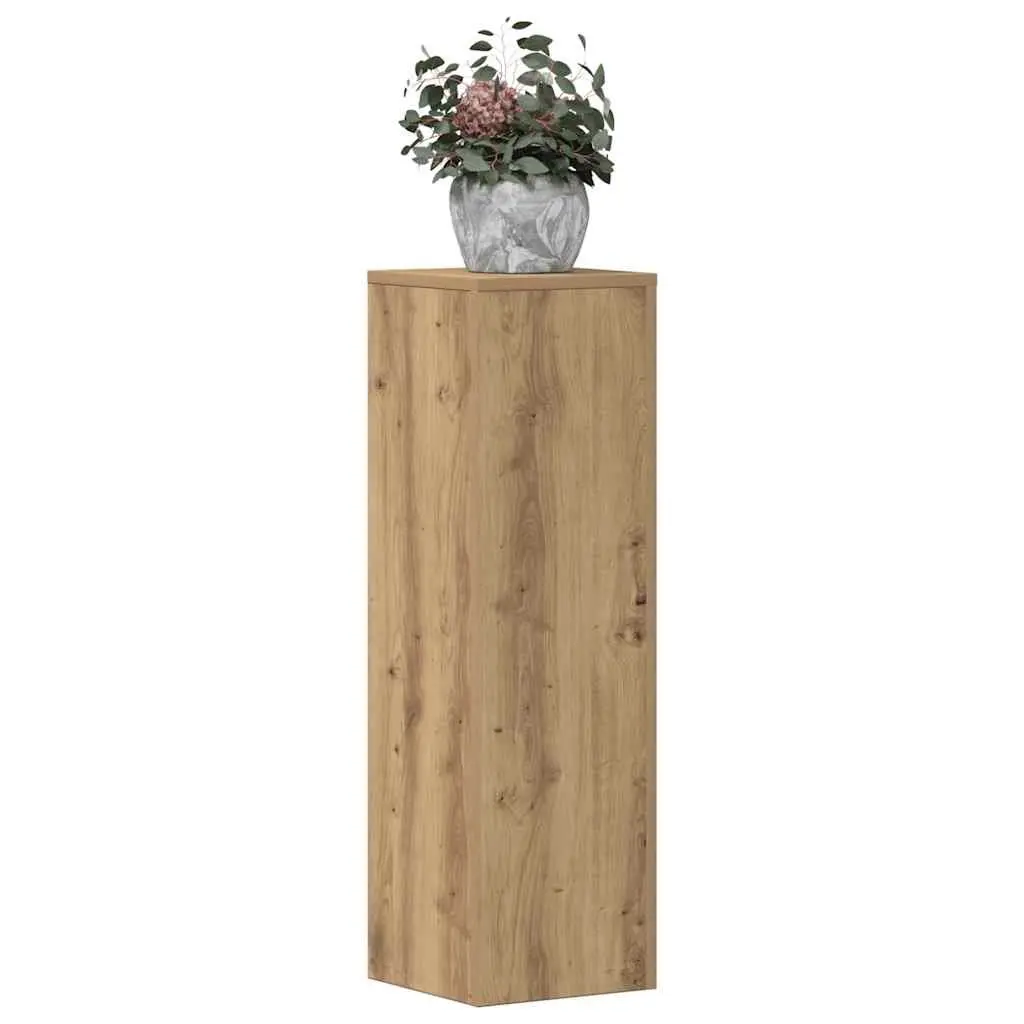 Plant Stands Brown 25x25x80 cm Engineered Wood Flower Display Stand 2 pcs