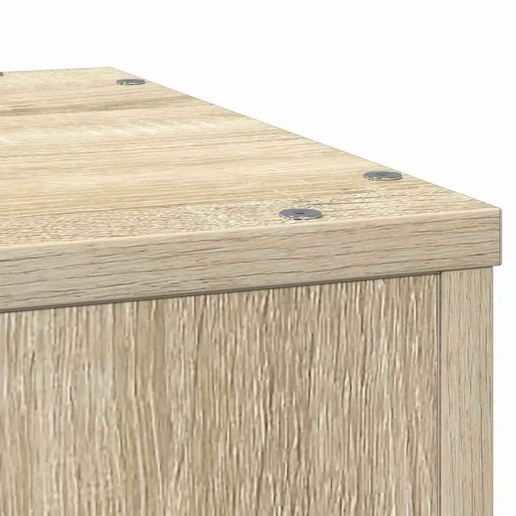 Plant Stand Engineered Wood Brown 33x33x100cm