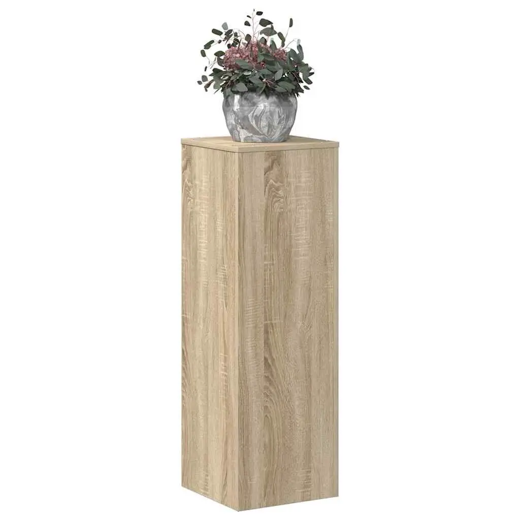 Plant Stand Engineered Wood Brown 33x33x100cm