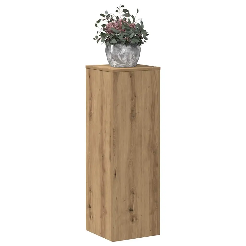 Plant Stand Engineered Wood Brown 33x33x100cm