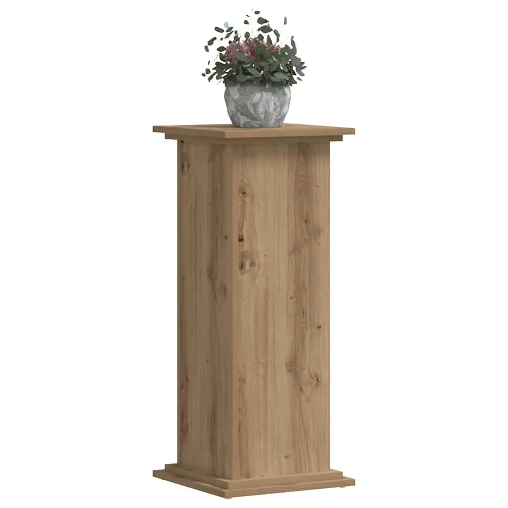 Plant Stand Engineered Wood Brown 33x33x80cm Tall Indoor Display Flower Pot