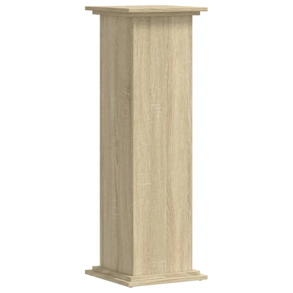 Plant Stand Engineered Wood Brown 33x33x100 cm