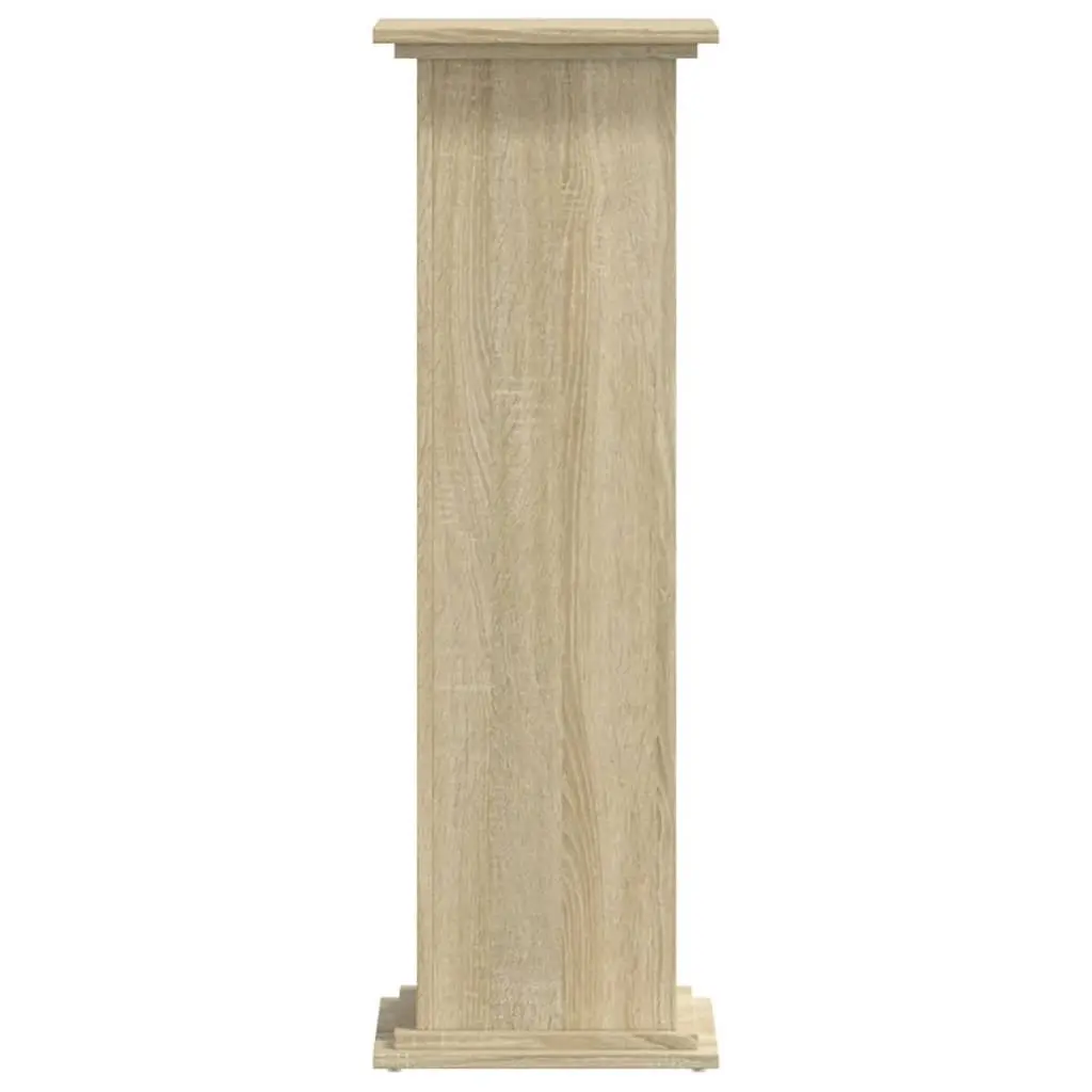 Plant Stand Engineered Wood Brown 33x33x100 cm