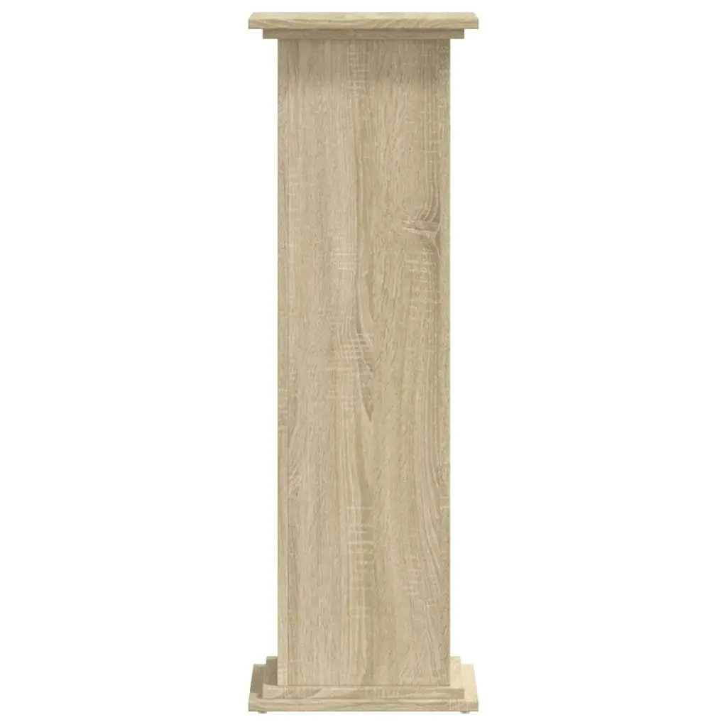 Plant Stand Engineered Wood Brown 33x33x100 cm