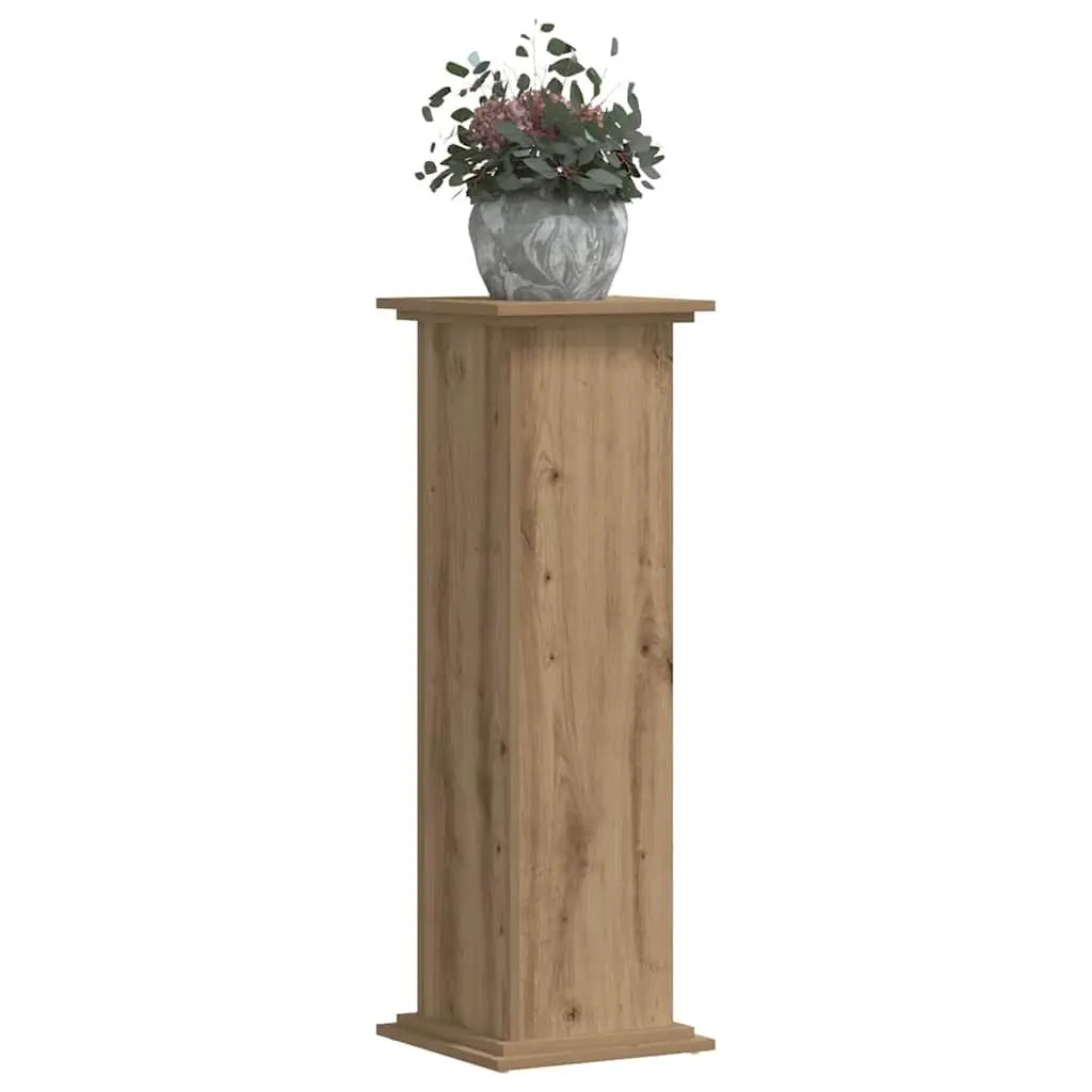 Plant Stand Engineered Wood Brown 33x33x100cm Indoor Outdoor