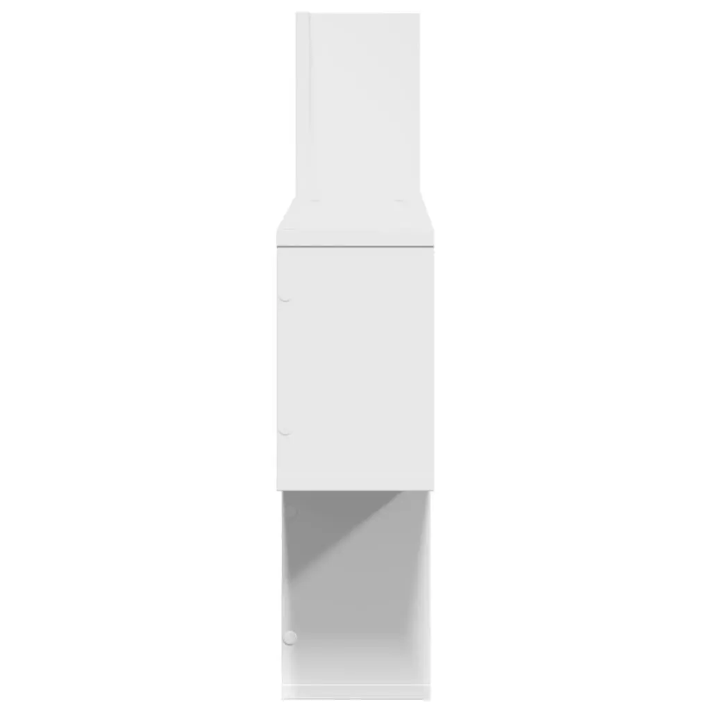 Wall Shelf White Floating 100x15x70 cm Engineered Wood