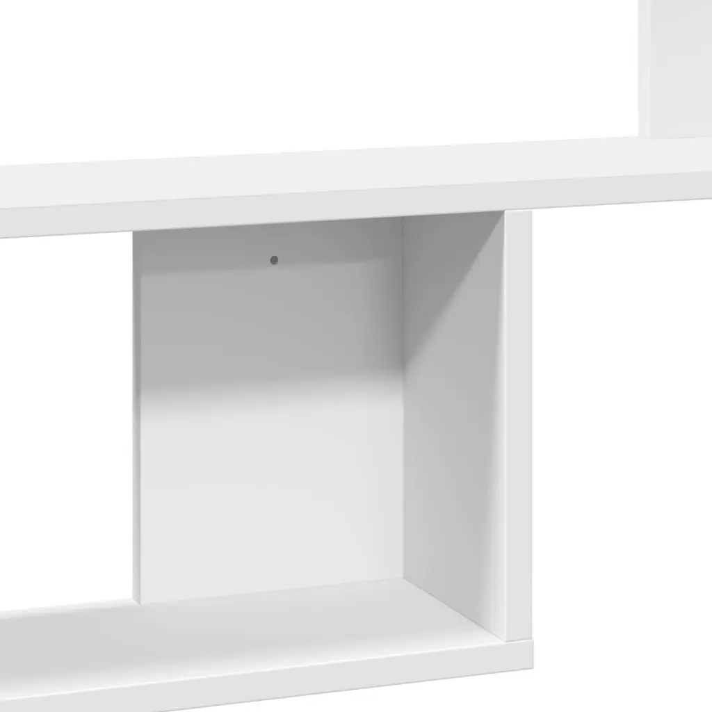 Wall Shelf White Floating 100x15x70 cm Engineered Wood
