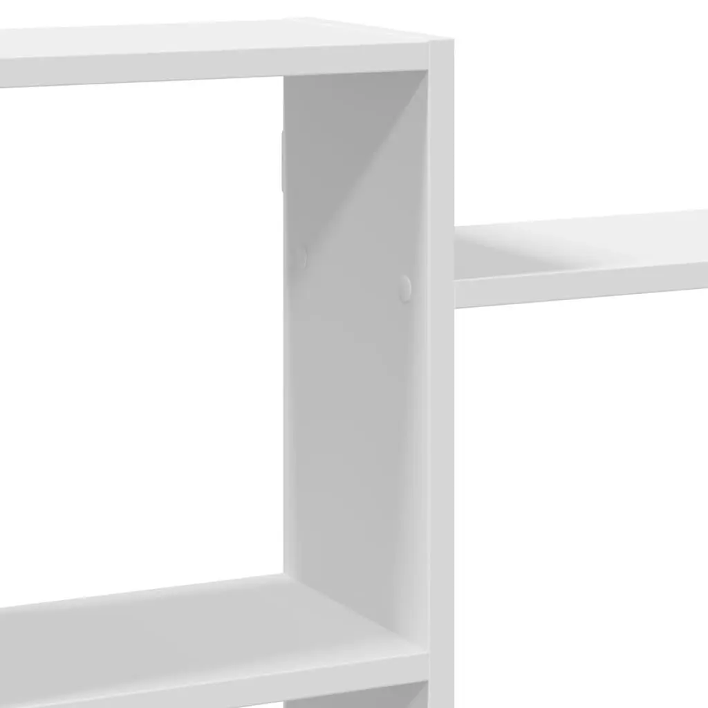 Wall Shelf White Floating Display Storage Organiser 159x18x65 cm Engineered Wood