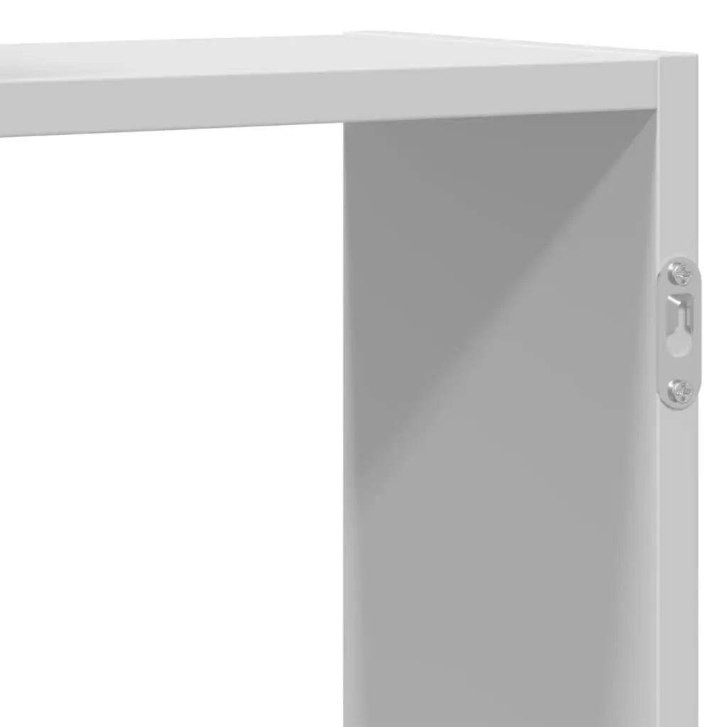 Wall Shelf White Floating Display Storage Organiser 159x18x65 cm Engineered Wood