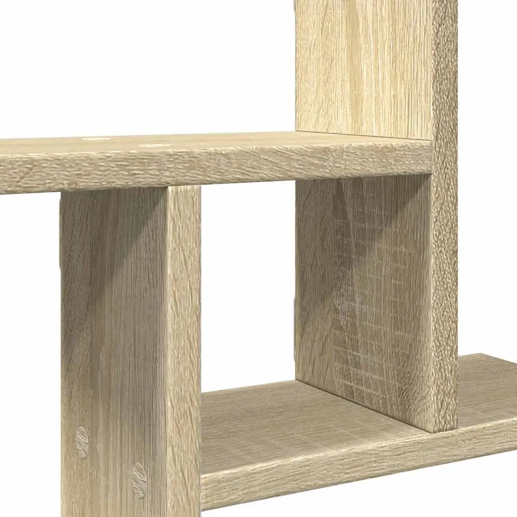 Wall Shelves 2 pcs Sonoma Oak 38x12x38 cm Floating Storage Display Organiser