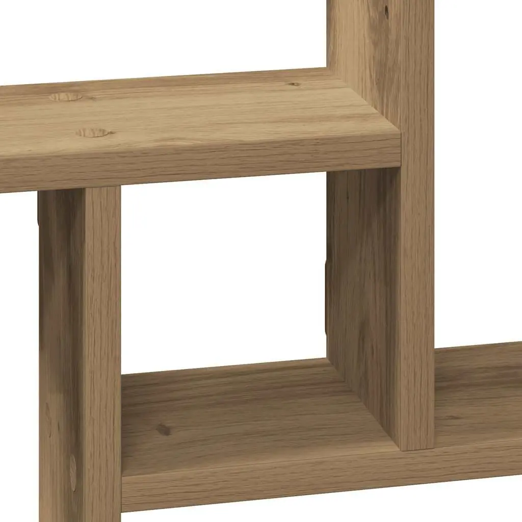 Wall Shelves Brown Floating Storage Organiser 38x12x38 cm 2 Piece