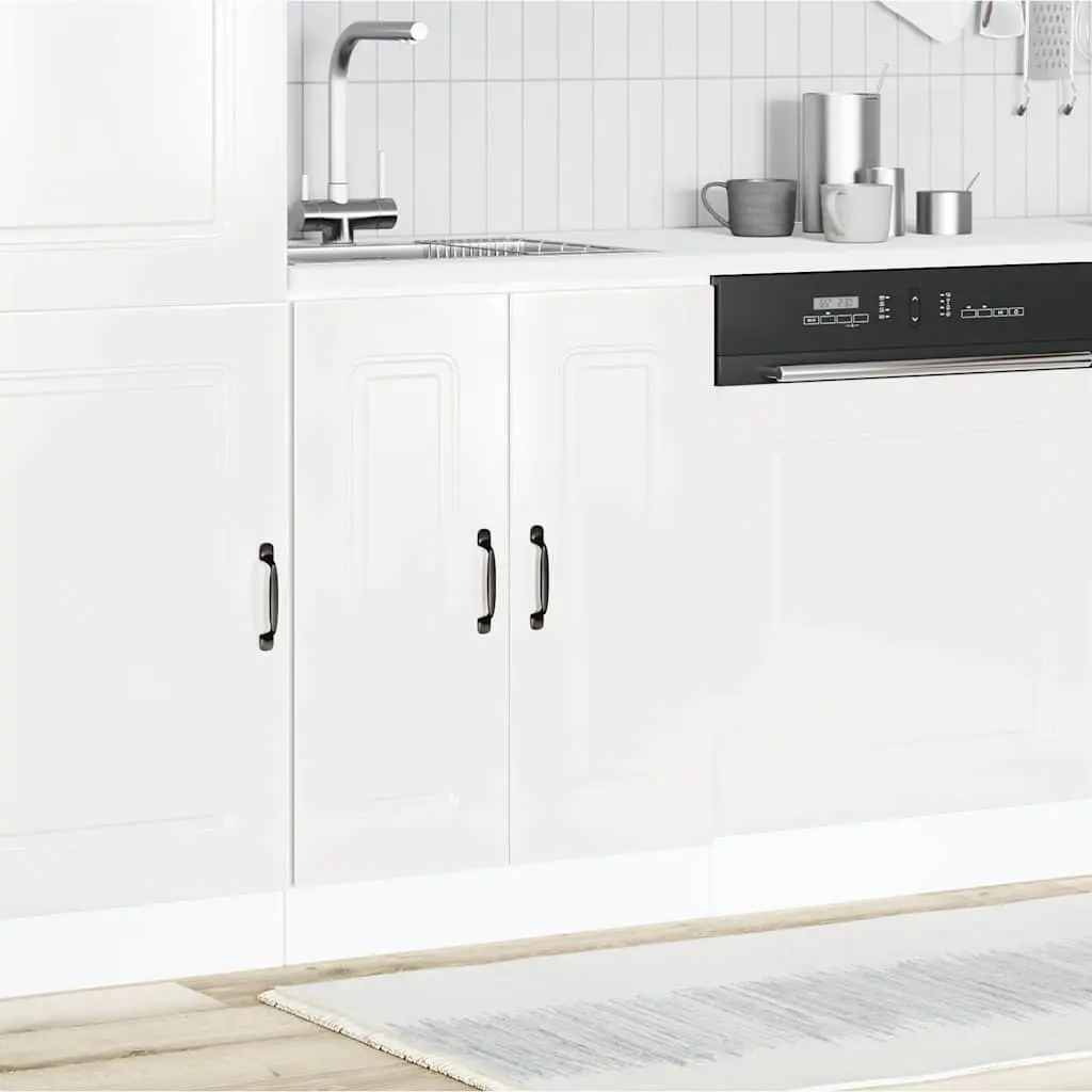 White Kitchen Sink Base Cabinet 60x46x81.5cm