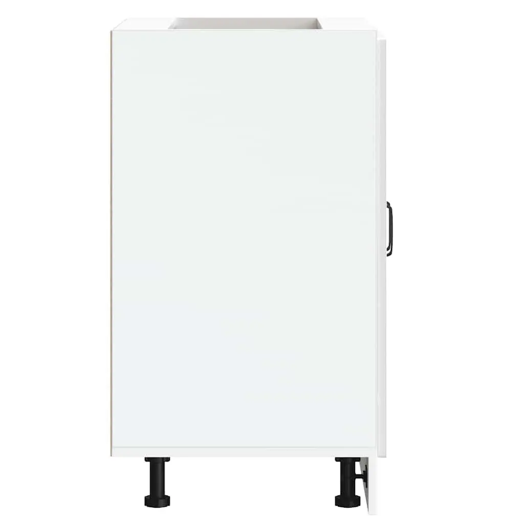 White Kitchen Sink Base Cabinet 60x46x81.5cm