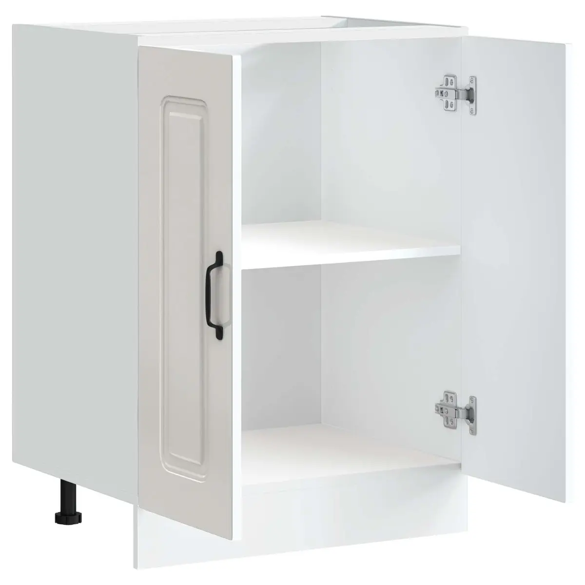 White Kitchen Sink Base Cabinet 60x46x81.5cm