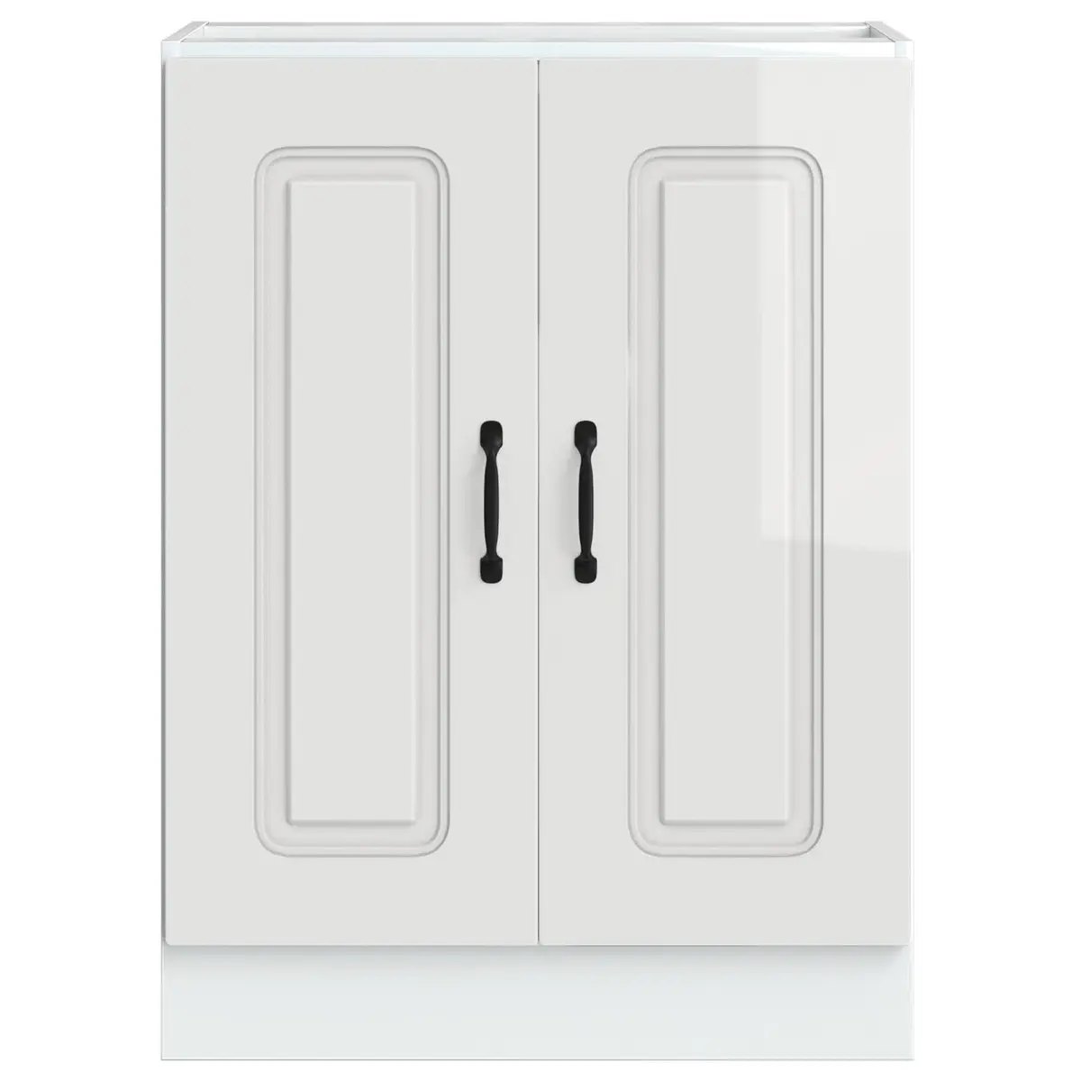 White Kitchen Sink Base Cabinet 60x46x81.5cm