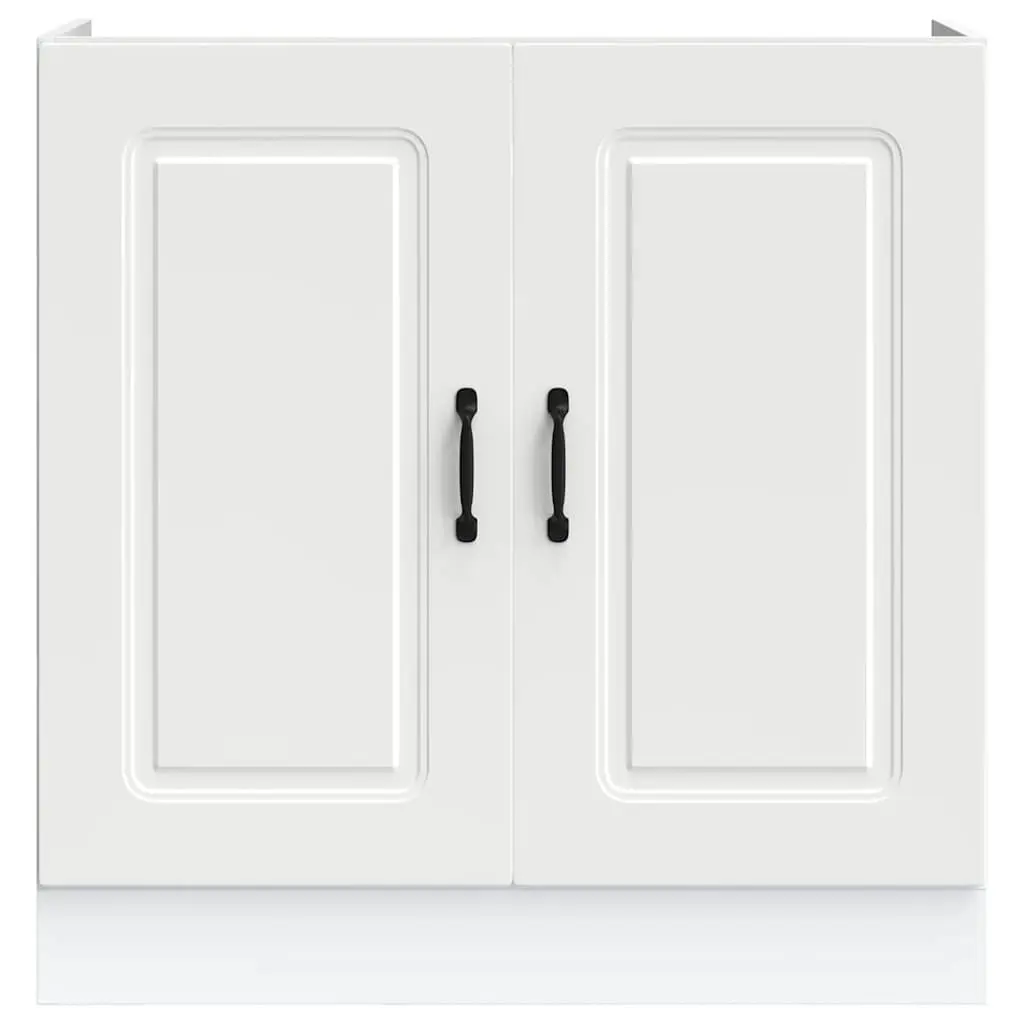 Sink Base Cabinet Engineered Wood White 80x46x81.5cm