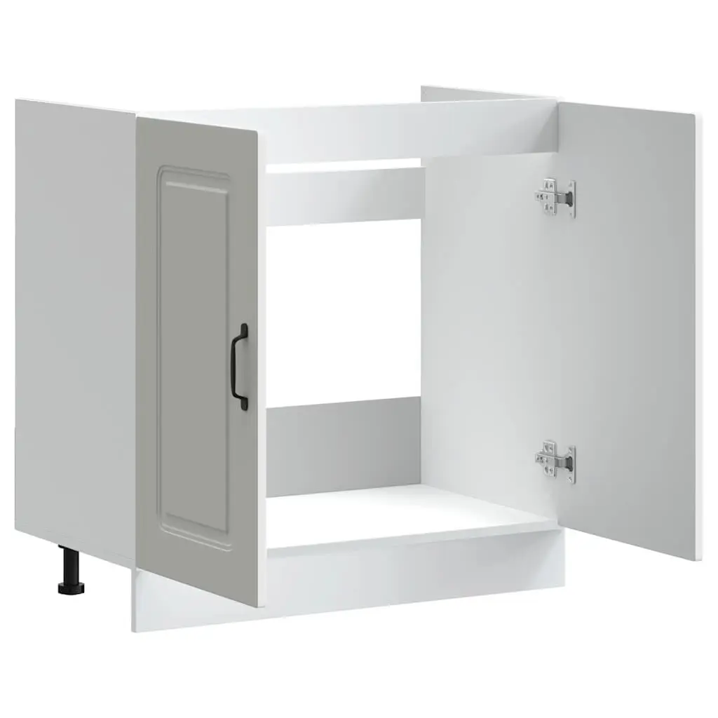 Sink Base Cabinet Engineered Wood White 80x46x81.5cm