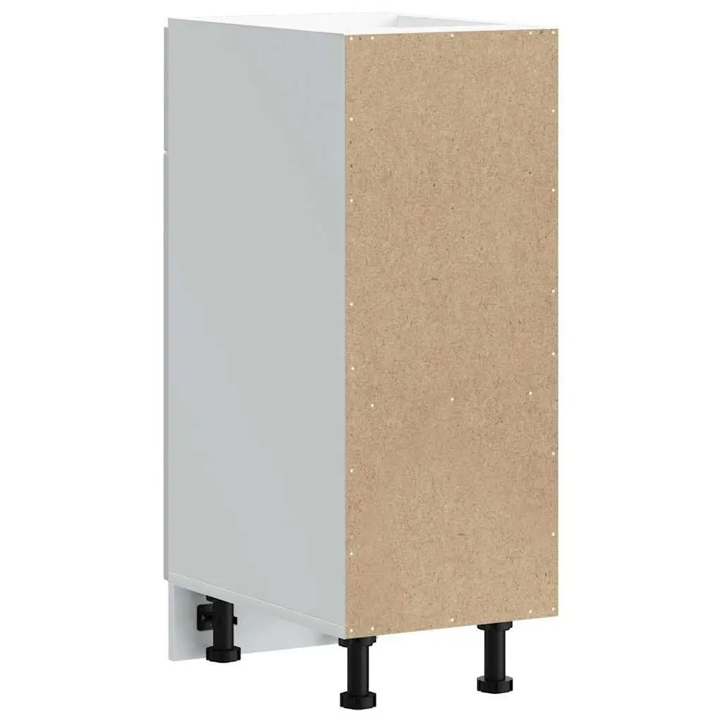 Kitchen Base Cabinet White Engineered Wood Storage Cupboard Adjustable Feet