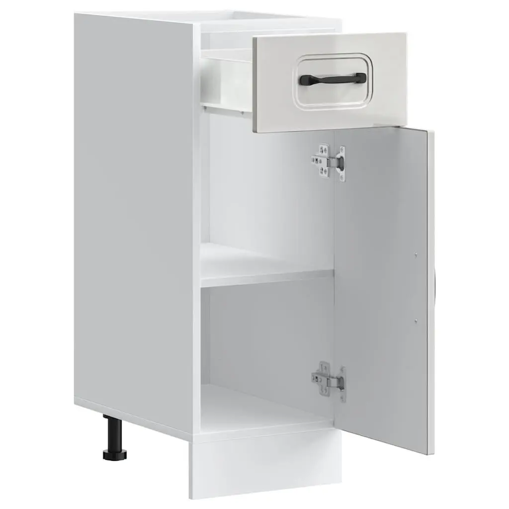 High Gloss White Kitchen Base Cabinet
