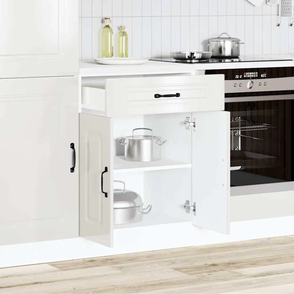 High Gloss White Kitchen Base Cabinet
