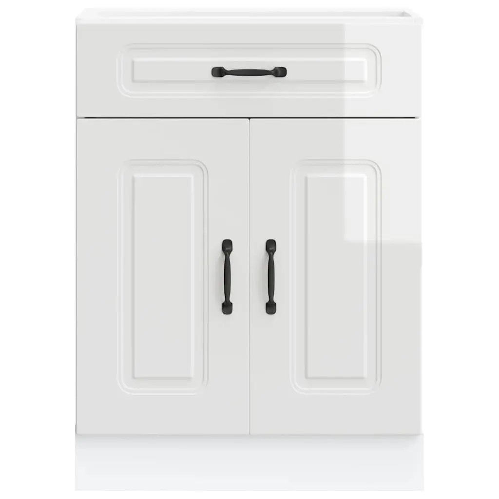 High Gloss White Kitchen Base Cabinet